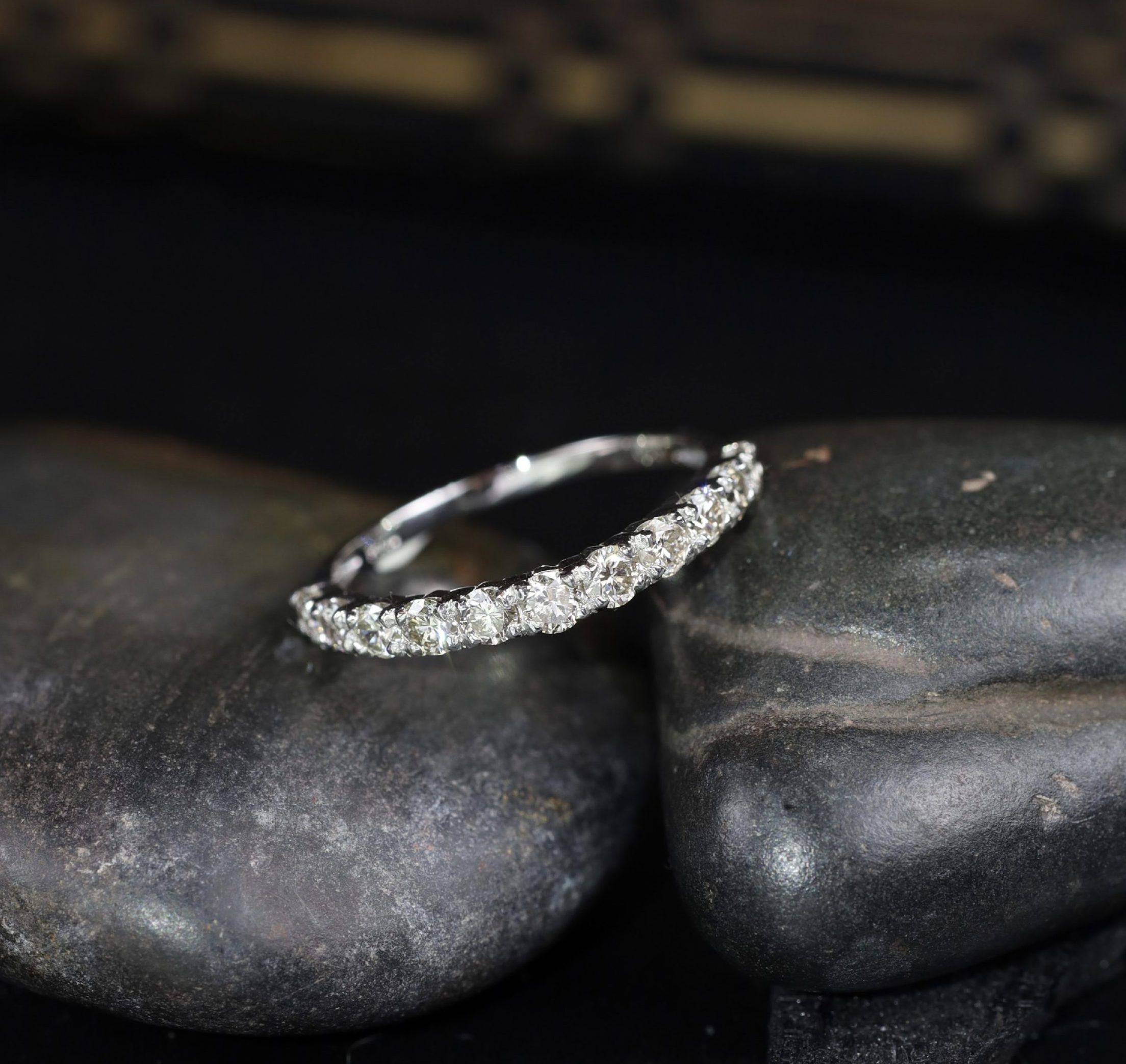 .70 CTW Diamond Half Eternity Ring in PLATINUM HE256