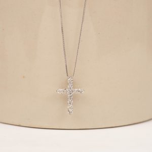 .50 CTW Diamond Cross Necklace PLATINUM N116-PT