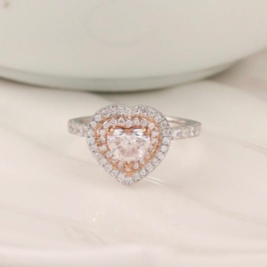GIA-Certified .80 Carat Diamond w/ .65 CTW Engagement Ring PLATINUM ER670