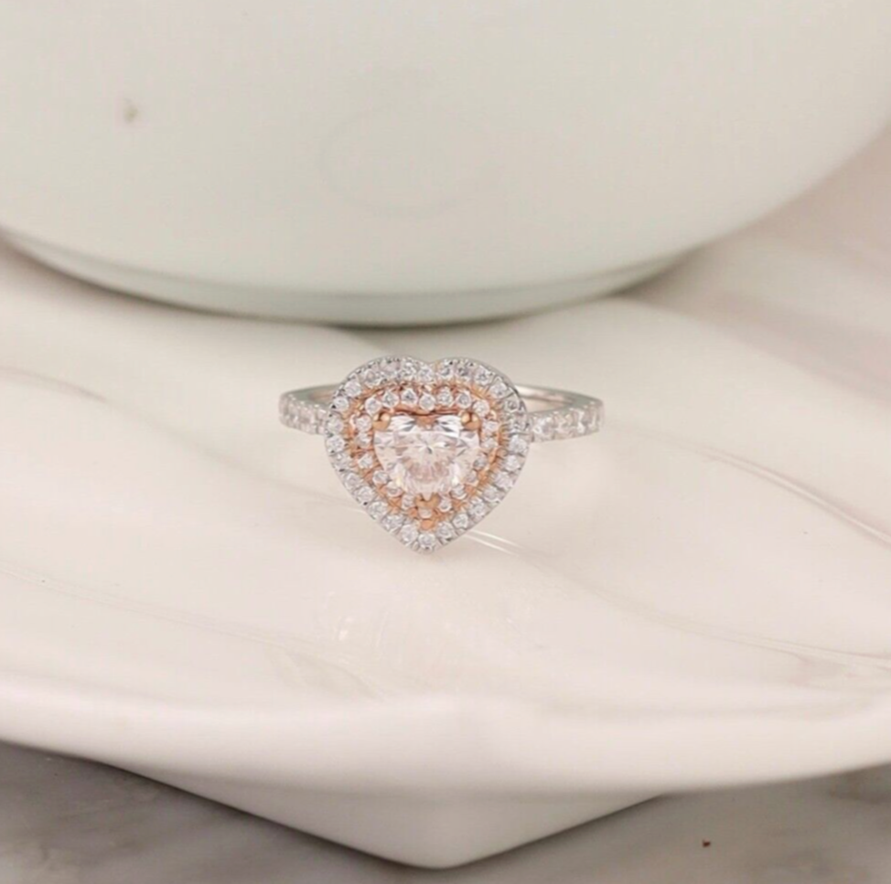 GIA-Certified .80 Carat Diamond w/ .65 CTW Engagement Ring PLATINUM ER670
