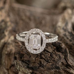 .66 CTW Diamond Engagement Ring PLATINUM ER691