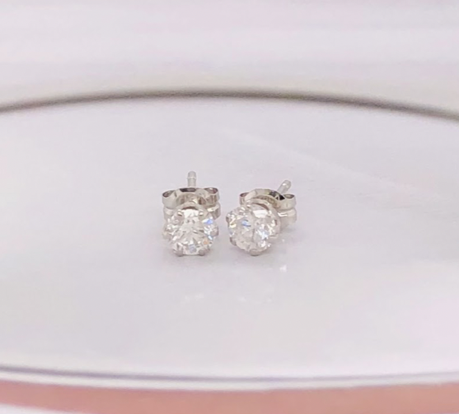 .40 CTW Diamond Stud Earrings PLATINUM JS136E