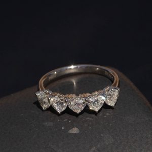 1.32 CTW Diamond Half Eternity Ring PLATINUM HE328