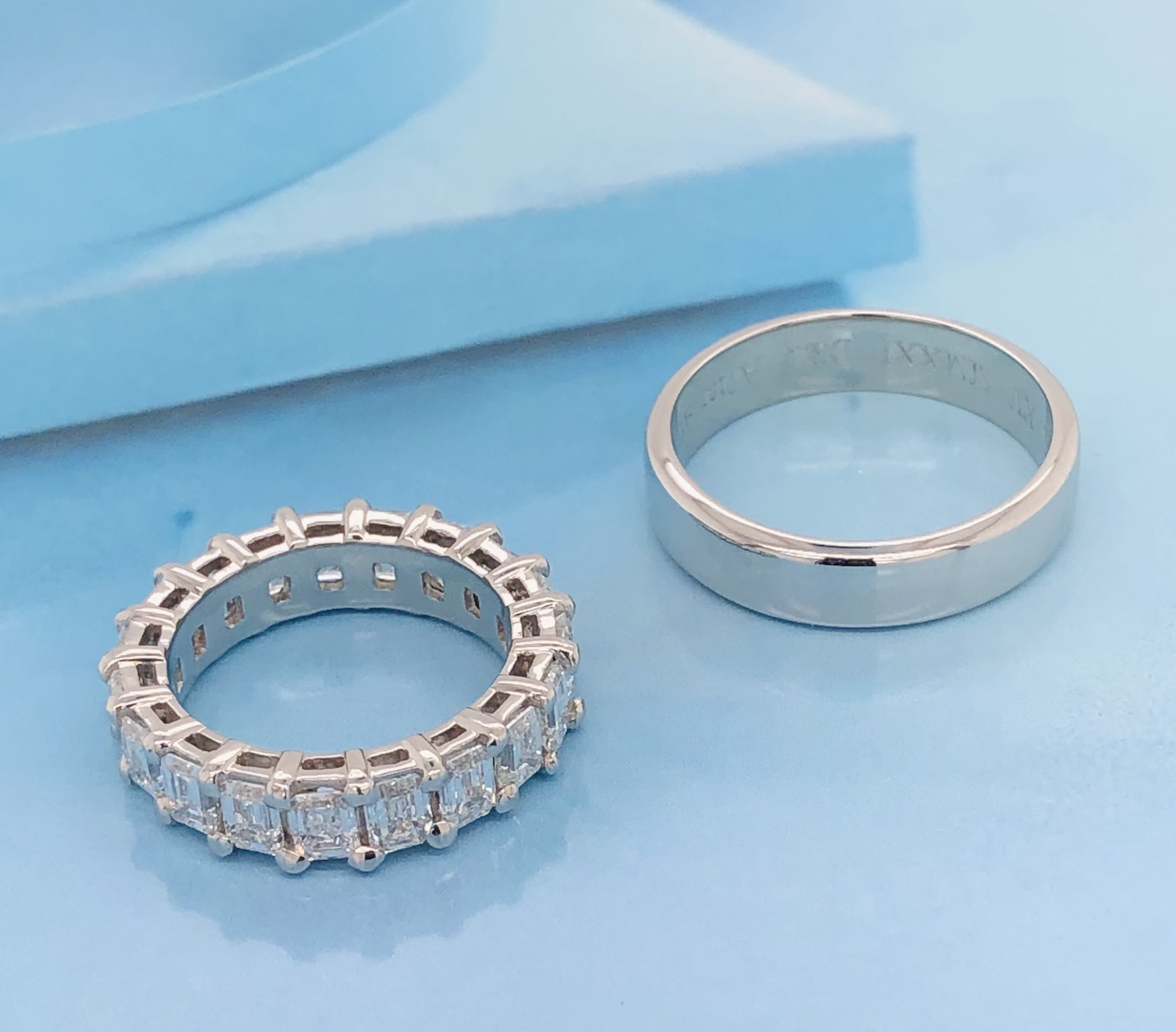 Jennylyn Mercado and Dennis Trillo's Customized Sep Vergaara Platinum Wedding Rings