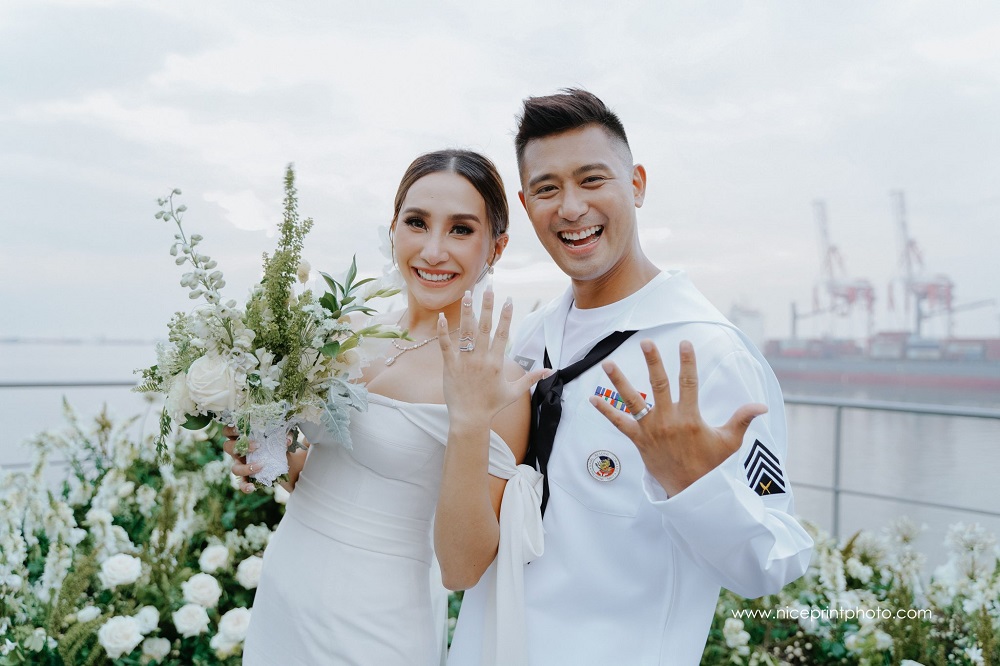 Melissa Gohing and Rocco Nacino's Customized Platinum Wedding Rings