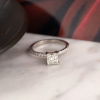 GIA-Certified 1.01 Carat Diamond w/ .21 CTW Engagement Ring PLATINUM ER879