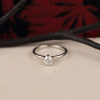 GIA-Certified .40 Carat Diamond Engagement Ring PLATINUM ER875