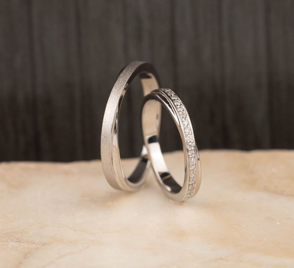 .105 CTW Diamond Wedding Ring PLATINUM WR355