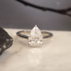 HRD-Certified 2.41 Carat Diamond Engagement Ring PLATINUM ER927