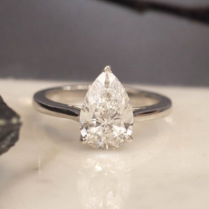 HRD-Certified 2.41 Carat Diamond Engagement Ring PLATINUM ER927