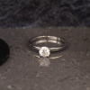 GIA-Certified .50 Carat Diamond Engagement Ring PLATINUM ER919