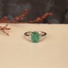 1.75 Carat Emerald w/.06 CTW Diamond Ring PLATINUM R305