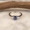 .96 Carat Sapphire with .22 CTW Diamond Ring PLATINUM R315