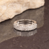 1.50 CTW Diamond Half Eternity Ring PLATINUM HE393