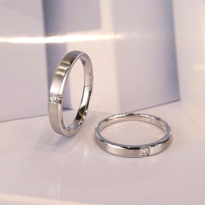 .081 CTW Diamond Wedding Ring PLATINUM WR361