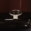 HRD Certified 1.70 Carat Diamond w/.14 CTW Engagement Ring PLATINUM ER028