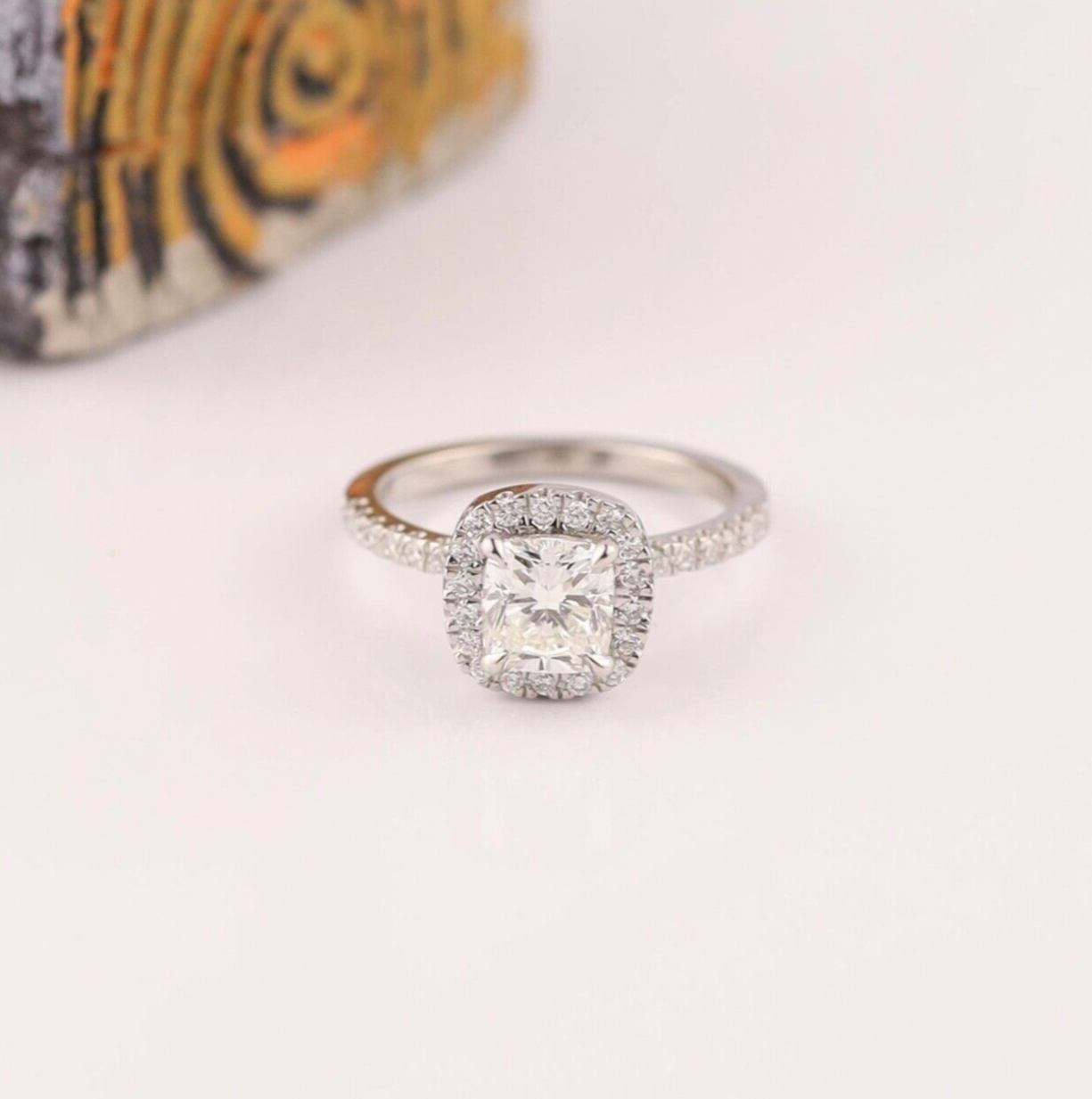 GIA-Certified 1.02 Carat Diamond w/.275 CTW Engagement Ring PLATINUM ER0171-PT