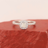 GIA-Certified .30 Carat Diamond w/.21 CTW Engagement Ring PLATINUM ER0191-PT