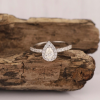 GIA-Certified .31 Carat Diamond w/.245 CTW Engagement Ring PLATINUM ER0169-PT