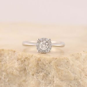 .365 CTW Diamond Engagement Ring PLATINUM ER0225-PT