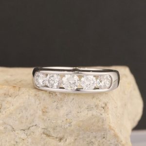 1.00 CTW Diamond Half Eternity Platinum HE410-PT