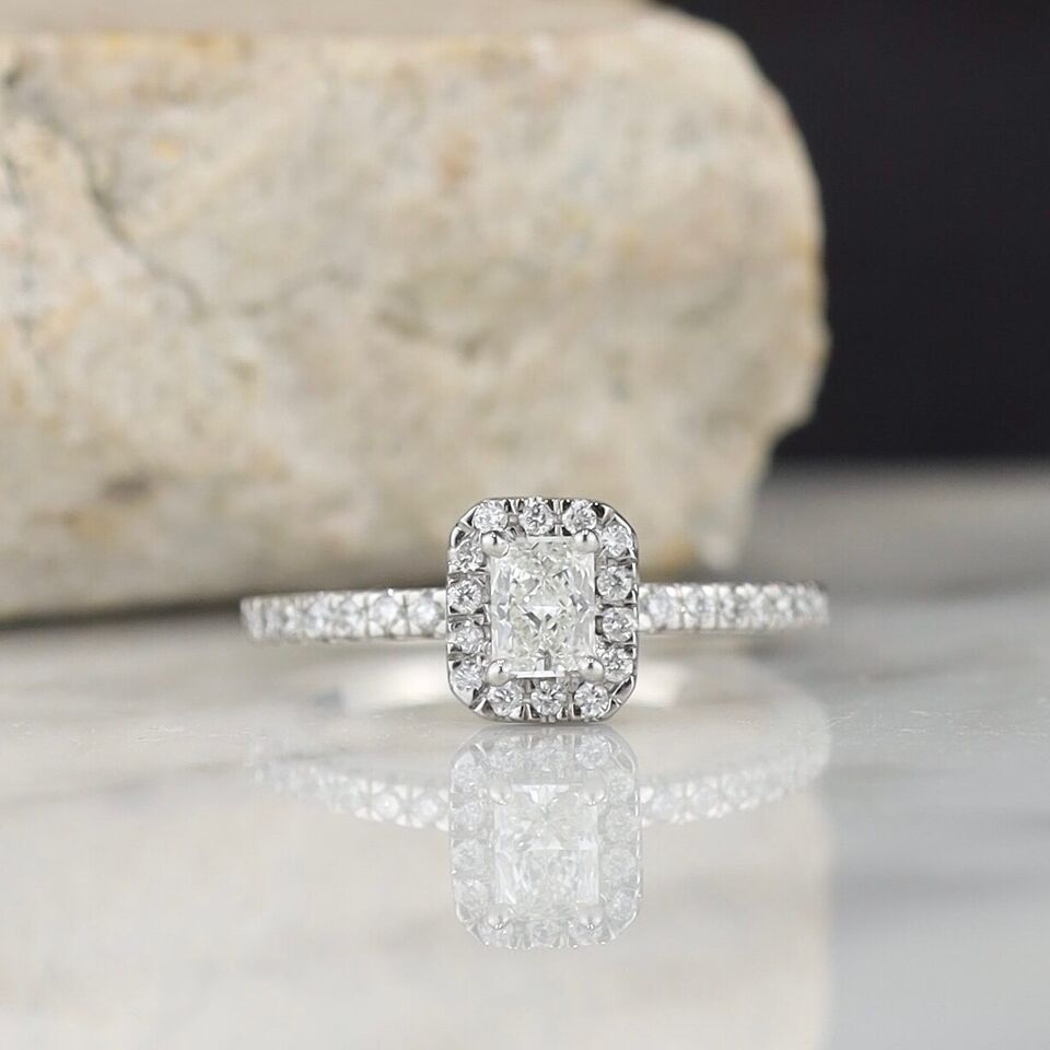 GIA-Certified.30 Carat Diamond w/.224 CTW Engagement Ring Platinum ER0305-PT