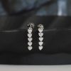 .90 CTW Diamond Dangling Earrings Platinum E0116-PT