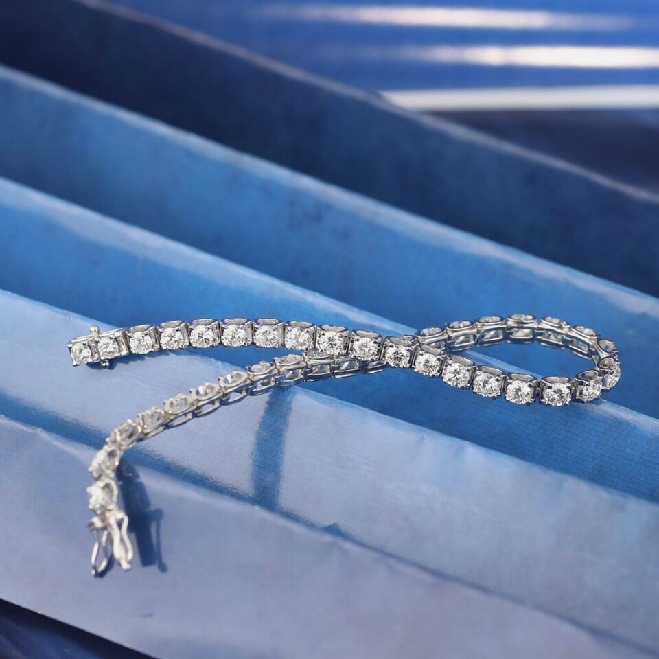 6.00 CTW Diamond Tennis Bracelet Platinum B227-PT