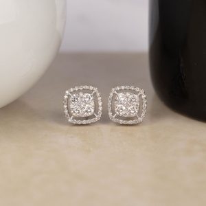 1.20 CTW Diamond Earrings Platinum E265-PT