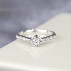 .18 CTW Diamond Engagement Ring Platinum ER0412-PT