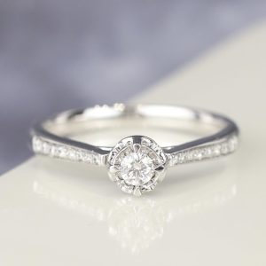 .18 CTW Diamond Engagement Ring Platinum ER0412-PT