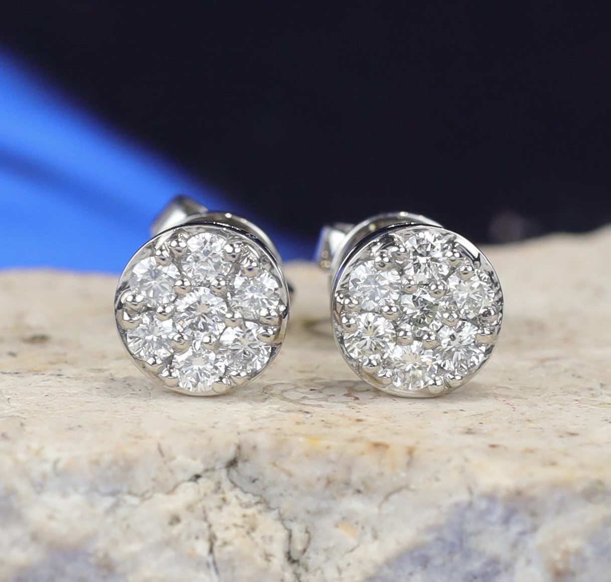 .70 CTW Diamond Stud Earrings Platinum E0184-PT