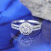 .412 CTW Diamond Engagement Ring Platinum ER0158-PT