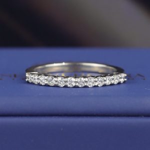 .24 CTW Diamond Half Eternity Ring Platinum HE444-2 PT