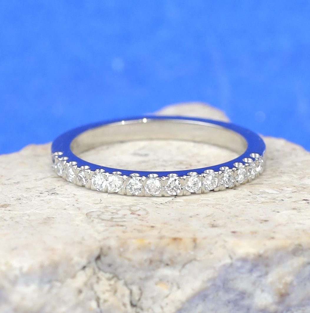 .225 CTW Diamond Half Eternity Ring Platinum HE445-1 PT