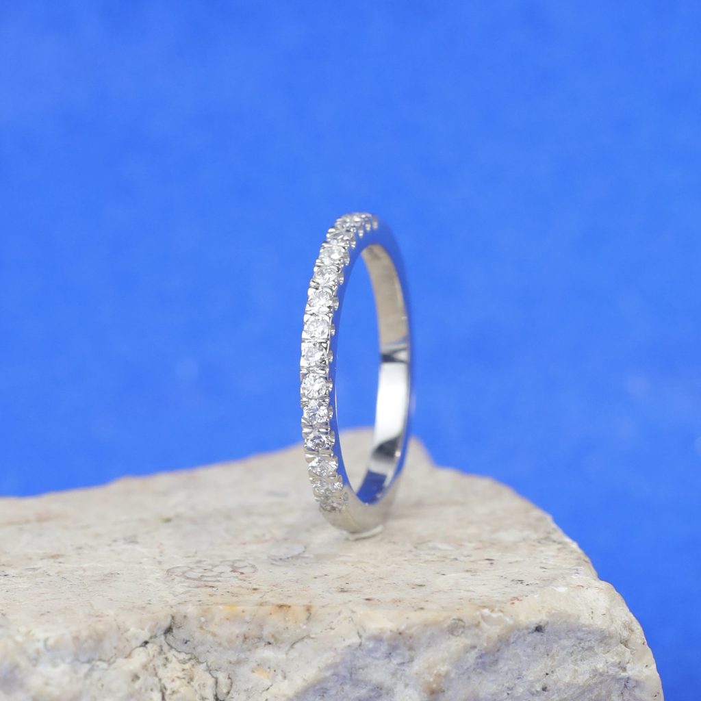.225 CTW Diamond Half Eternity Ring Platinum HE445-4 PT - Sep Vergara ...