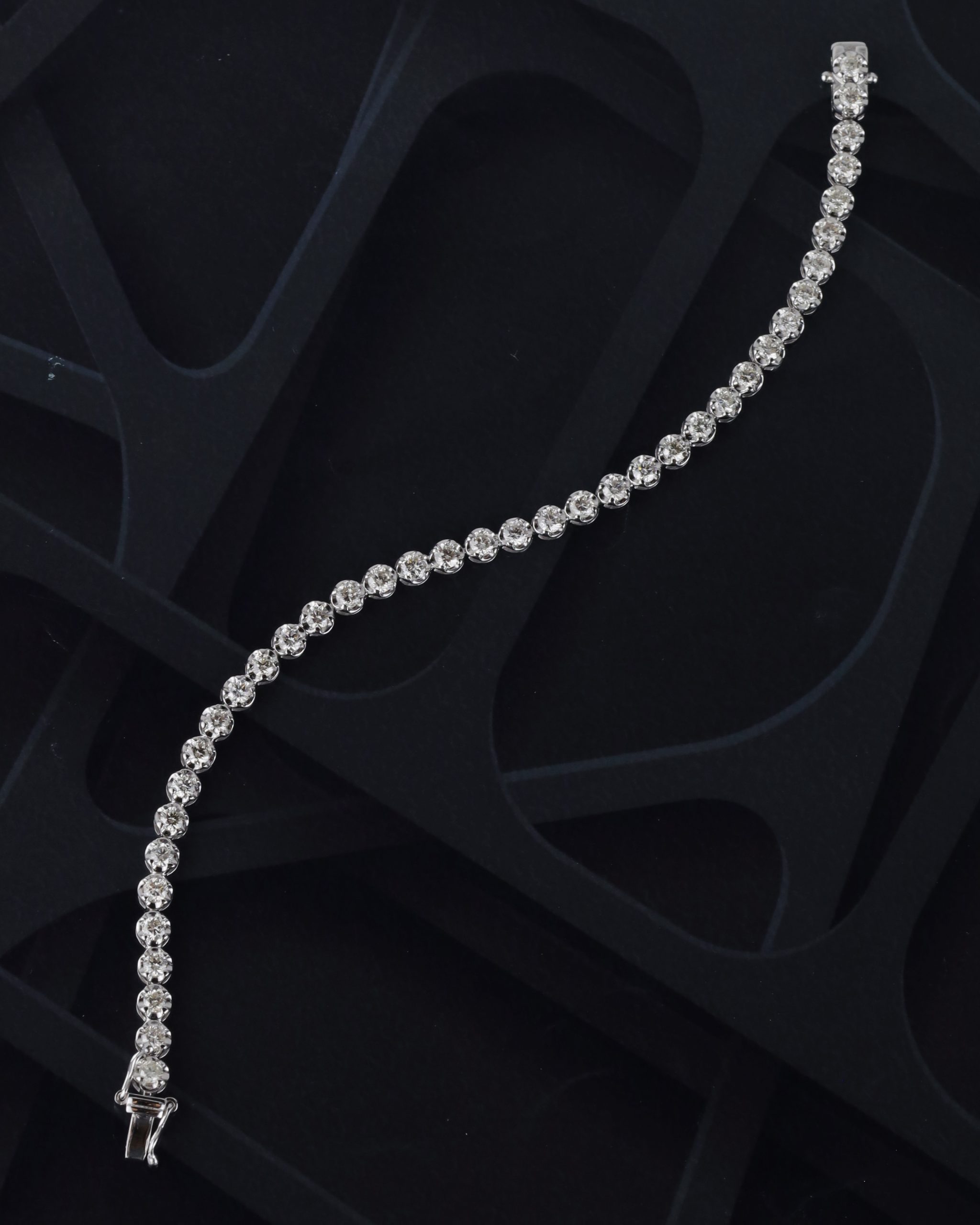 4.00 CTW Diamond Tennis Bracelet Platinum B166-PT
