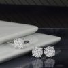 2.01 CTW Diamond Ring & Stud Earrings Platinum JS262R-PT