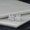 1.34 CTW Diamond Stud Earrings Platinum JS262E-PT