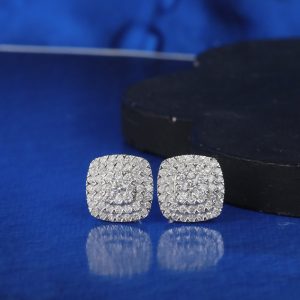 .98 CTW Diamond Stud Earrings Platinum JS263E-PT
