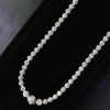 5.00 CTW Diamond Tennis Necklace Platinum N411-1 PT