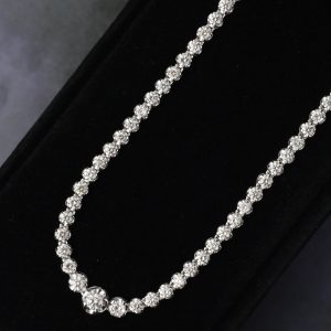 5.00 CTW Diamond Tennis Necklace Platinum N411-1 PT