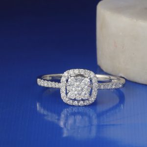 .45 CTW Diamond Engagement Ring Platinum ER0476-PT