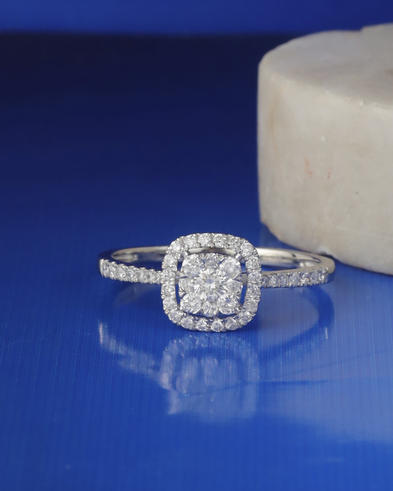 .45 CTW Diamond Engagement Ring Platinum ER0476-PT