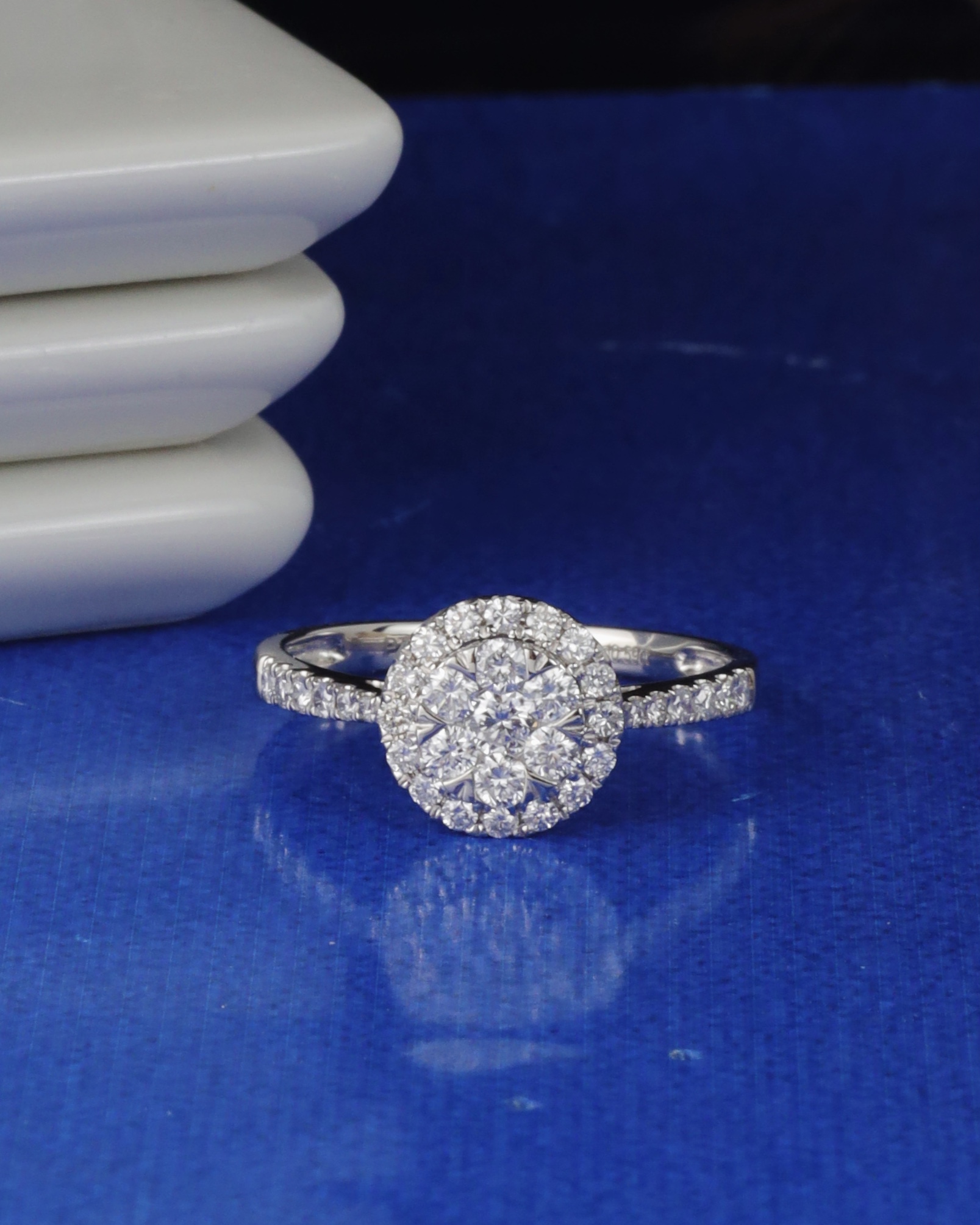 .59 CTW Diamond Engagement Ring Platinum ER0477-PT