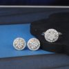 2.29 CTW Diamond Earrings & Ring Platinum Set JS259-PT