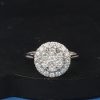 91 CTW Diamond Illusion Ring Platinum JS259R-PT