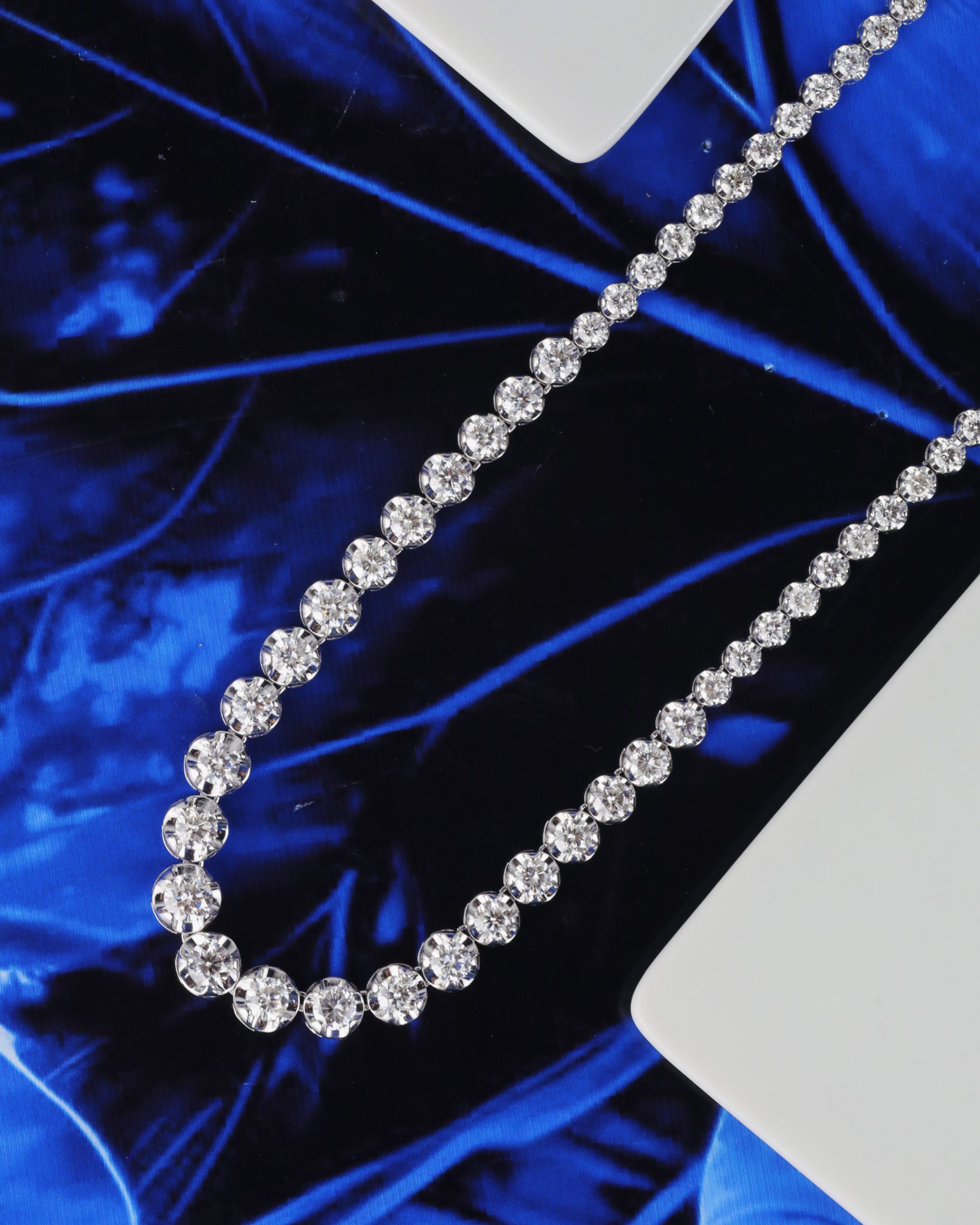 8.01 CTW Diamond Tennis Necklace Platinum N416-1 PT