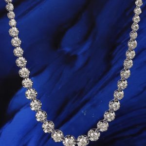 8.01 CTW Diamond Tennis Necklace Platinum N416-PT