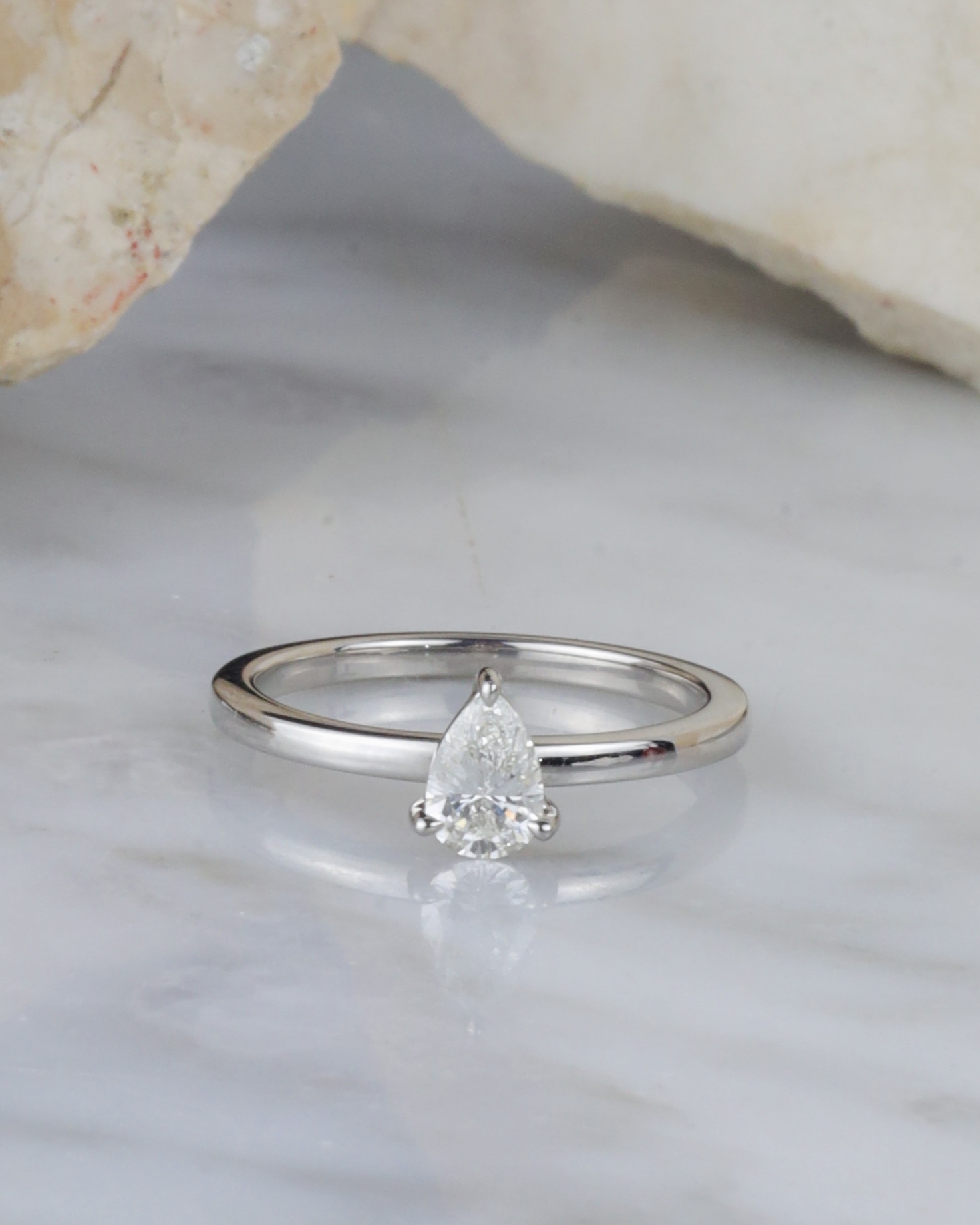 GIA .42 Carat Diamond Engagement Ring Platinum ER0491-PT